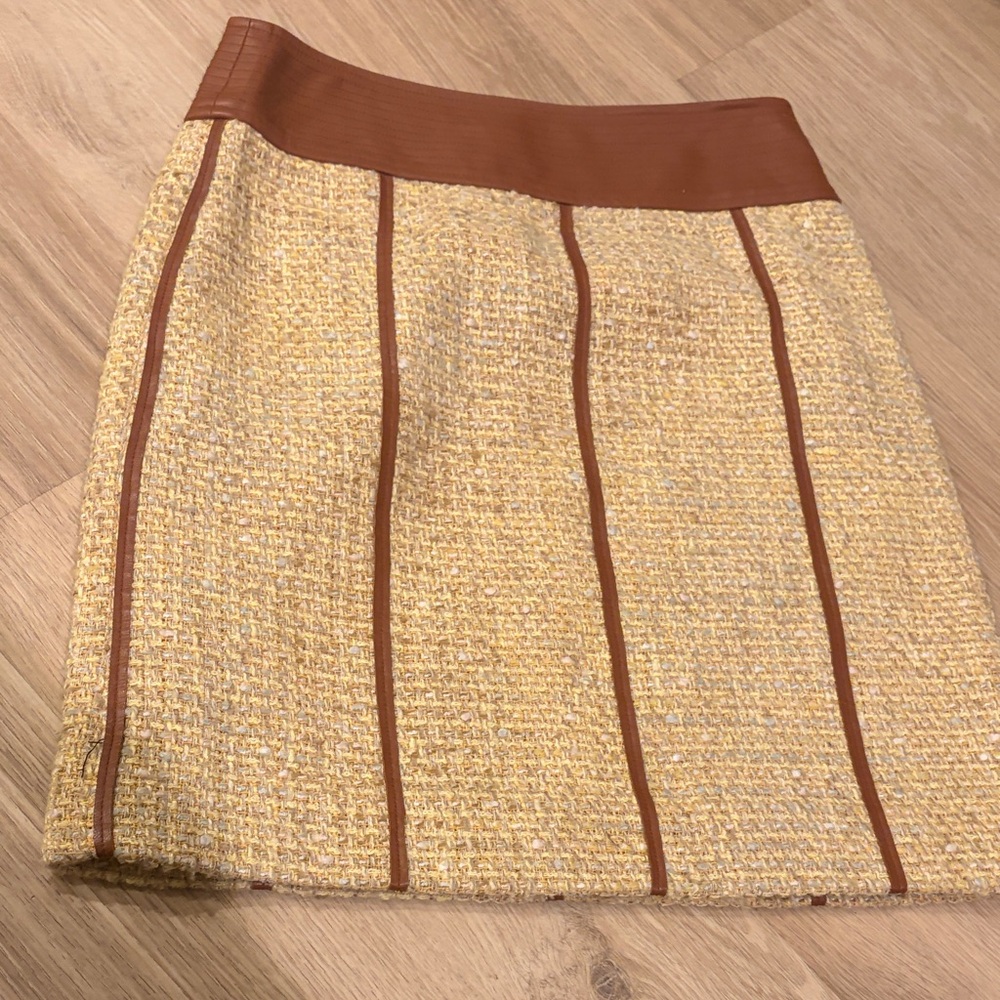 Etcetera Tan and Brown Skirt